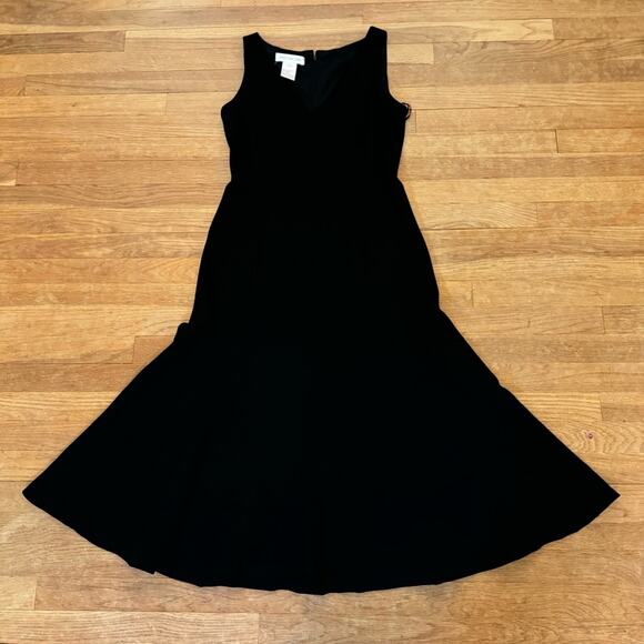 Jones New York black sleeveless fit & flare maxi evening dress size 8
 b27 - Picture 1 of 3